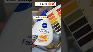 Nivea face wash ph test facewash jaishreeram skin shortsfeed koreanskincare skincare shorts [upl. by Kiona]