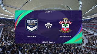 Bordeaux vs Southampton 24072024 Club Friendlies PES 2021 [upl. by Llenrub]