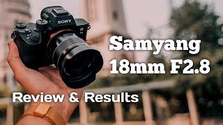 Samyang AF 18mm f28 FE lens review in hindi with samples Fullframe amp APSC [upl. by Airun]