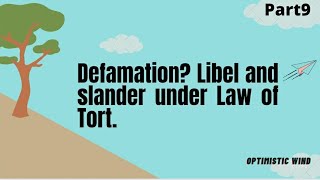 DEFAMATION LIBEL SLANDER EXCEPTIONS UNDER LAW OF TORT [upl. by Roanna776]