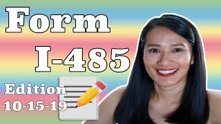 How to fill out I485 form or Application to Register Permanent Residence  AOS 2020 [upl. by Haikan]