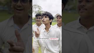 Cricket vs football rap battle 😆🗣️🤯 shorts [upl. by Chico]