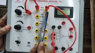 OPAMPINVERTING AND NONINVERTING AMPLIFIERPRACTICAL [upl. by Michon]