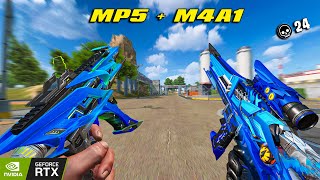 M4A1  MP5 24 Kill random squad Blood strike max graphic [upl. by Ekard]