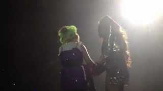 LADY GAGA  Marry the night lady gaga brings little girl Chloe on stage Melbourne 30612 [upl. by Pollock]