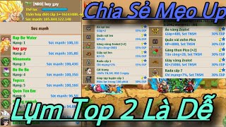 Hồi Sinh Ngọc Rồng  ngày đầu leo top sức mạnh game a kòi cực căng nhận top 2 [upl. by Wynne]