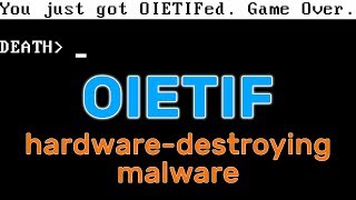 OIETIF Demo  hardwarebricking malware PoC [upl. by Blalock]