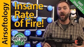 Insane Rate of Fire from a Stock AEG GampGs new DSG Lineup  Airsoftology [upl. by Attayek]