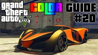 GTA V  Ultimate Color Guide 20  Grotti x80 Proto Best Color Combinations [upl. by Orrocos]