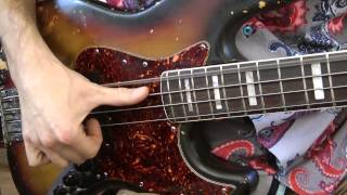 Tec0404  Slappen 4 Double Thumbing  der doppelte Daumen  German Bass Lesson Tutorial [upl. by Nwatna547]