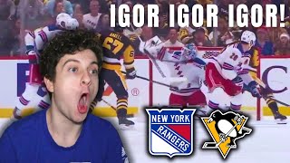 OPENING NIGHT SHUTOUT NYR Fan Reaction [upl. by Sall]