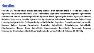 Assume that all products containing quotBromidequot or an ingredient ending in olquot are toxic [upl. by Bouchard689]