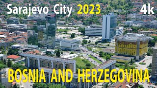 Sarajevo City  Bosnia and Herzegovina 4K By Drone 2023 [upl. by Lipkin]