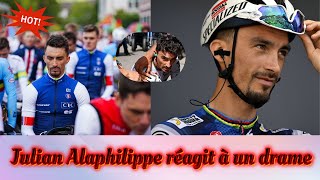 Julian Alaphilippe réagit à un drame [upl. by Alol]