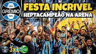 GRÊMIO CAMPEÃO 🤯 TORCIDA DO GRÊMIO Faz Festa INCRIVEL no Titulo 54000 na arena [upl. by Grantland107]