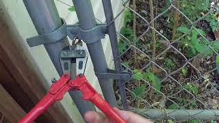 Cutting a Lock with Bolt Cutters [upl. by Hecklau]