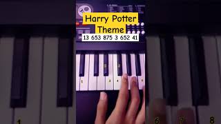 Harry Potter Theme Piano Tutorial viral shorts [upl. by Enytsirk]