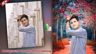 Snapseed Me Background Change Kaise kare 💯 Background Tutorial ☺️ Face white Photo editing [upl. by Sklar715]