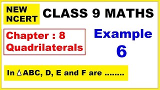 Class 9 Maths  Chapter 8  Example 6  Quadrilaterals  New NCERT  Ranveer Maths 9 [upl. by Aliuqa]