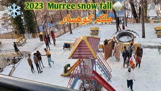 Murree snowfall January 2023Mall Road Murree by Ray of hope with Asma [upl. by Joost]