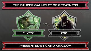 Elves vs Zoo  Pauper MTG Gauntlet of Greatness [upl. by Gino848]