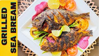 Grilled Sea Bream  Sea Bream Recipe  Grilled Fish  Sea Bream Recipe in Oven [upl. by Angi]