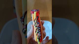 GUMMY BIG FRANK  Chocolate pen jelly corn dog chocolate [upl. by Flyn]