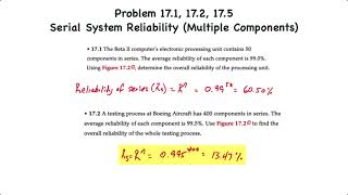 Operations Management Maintenance and Reliability I – System Reliability with Components in Series [upl. by Dorman]