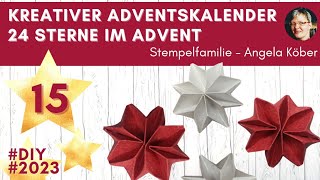 Sterne basteln  Rosettensterne falten mit Stampin Up Anleitung DIY Tutorial 15 Dezember 2023 [upl. by Ray]