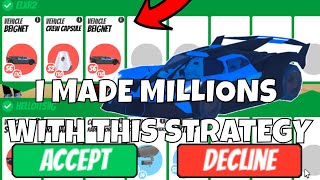 Roblox Jailbreak Trading Montage  I Made MILLIONS With This Strategy 5 [upl. by Brittne]