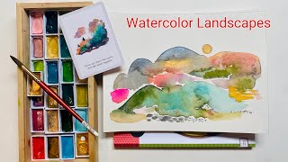 Abstract Watercolour Landscapes [upl. by Rooker]