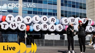 LIVE Fans gather for Taylor Swift Eras tour in Toronto [upl. by Avilla925]