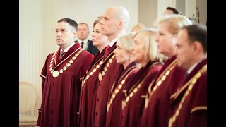 Tiesneša zvēresta svinīgā ceremonija [upl. by Eilsil]