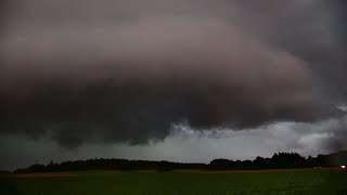 Unwetter mit Sturm und Hagel am 04092024 [upl. by Davidde]