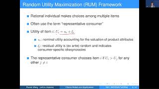 Discrete Choice Models and Applications in Operations Management [upl. by Lehcear]