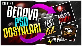 Bedava PSD Photoshop Logo Dosyaları 200 Abone Özel PSDVER Serisi 1 CC Pack Dahil [upl. by Rydder81]