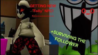 Regretevator NEW FOLLY NPC  surviving THE FOLLOWER [upl. by Manchester569]