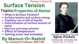 What is Surface Tension Application of Surface Tension [upl. by Lenor615]