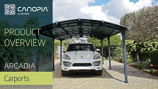 Aluminium Carports  Arcadia DIY Kit  Canopia by Palram [upl. by Abbye]