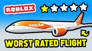 WORST RATED FLIGHT In Cabin Crew Simulator Roblox [upl. by Anailli]