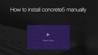 How to install concrete5 Stepbystep Manual Installation Guide [upl. by Ahsial779]