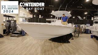 FLIBS 2024  Contender Boats Unveils the New 29 Bay 😍😍 [upl. by Yalcrab]