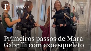 Mara Gabrilli anda com exoesqueleto feito para pessoas com paralisia [upl. by Saxet859]