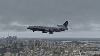 British Airways Lockheed L1011 Tristar Landing at Dubai International Airport  XPlane 11 [upl. by Novyert901]