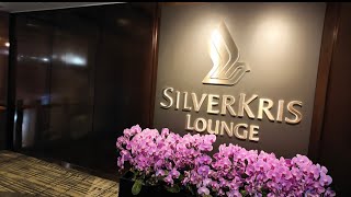 Silverkris Lounge lounge singaporeairlines singapore bangkok thailand food [upl. by Namrej]