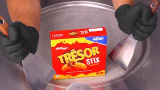 ASMR  how to make Cereals to Ice Cream  Kelloggs TRESOR Stix with Chocolate  it´s Breakfast Time [upl. by Anaerda744]