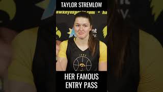 Iowa Hawkeyes Taylor Stremlow Has The Entry Pass Down shorts hawkeyes [upl. by Kcirded668]