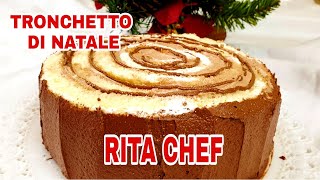 TRONCHETTO DI NATALE🎄RITA CHEF  Cremoso e scioglievole perfetto per le Festività [upl. by Graves609]