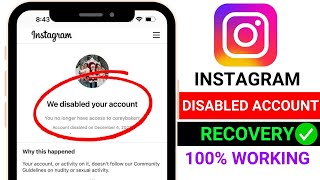 Instagram weve disabled your account  Instagram disabled account recover kaise kare [upl. by Denbrook238]