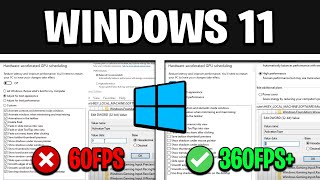 How To Optimize Windows 11 For GAMING  Best Settings for HIGH FPS amp NO DELAY [upl. by Diva]